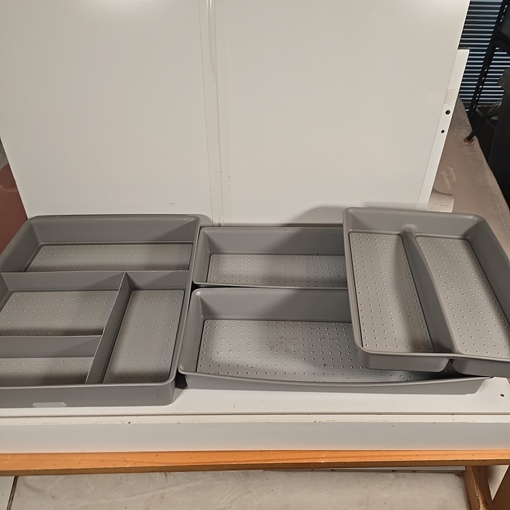 Madesmart Drawer Organizer 4pc Set utensil craft office workspace kitchen